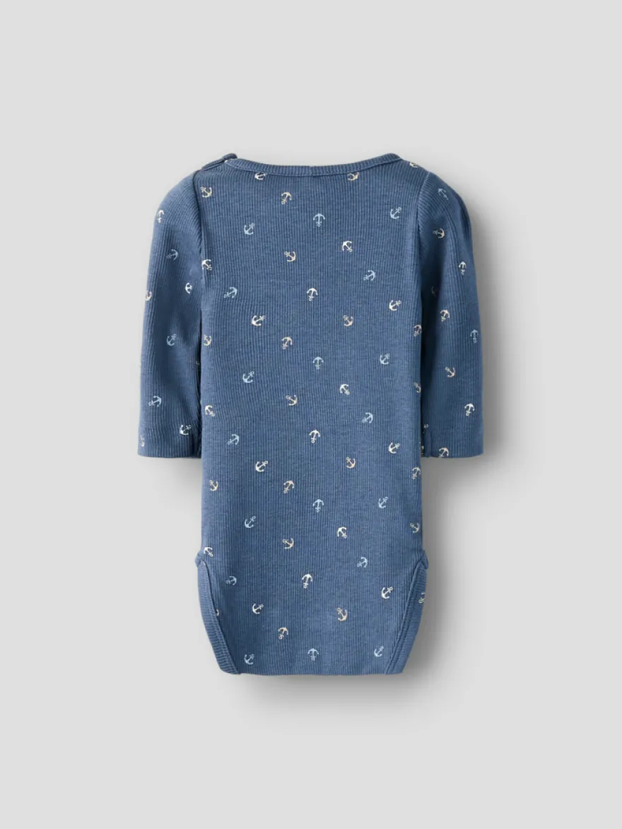 Fanchor Långärmad Body - Vintage Indigo