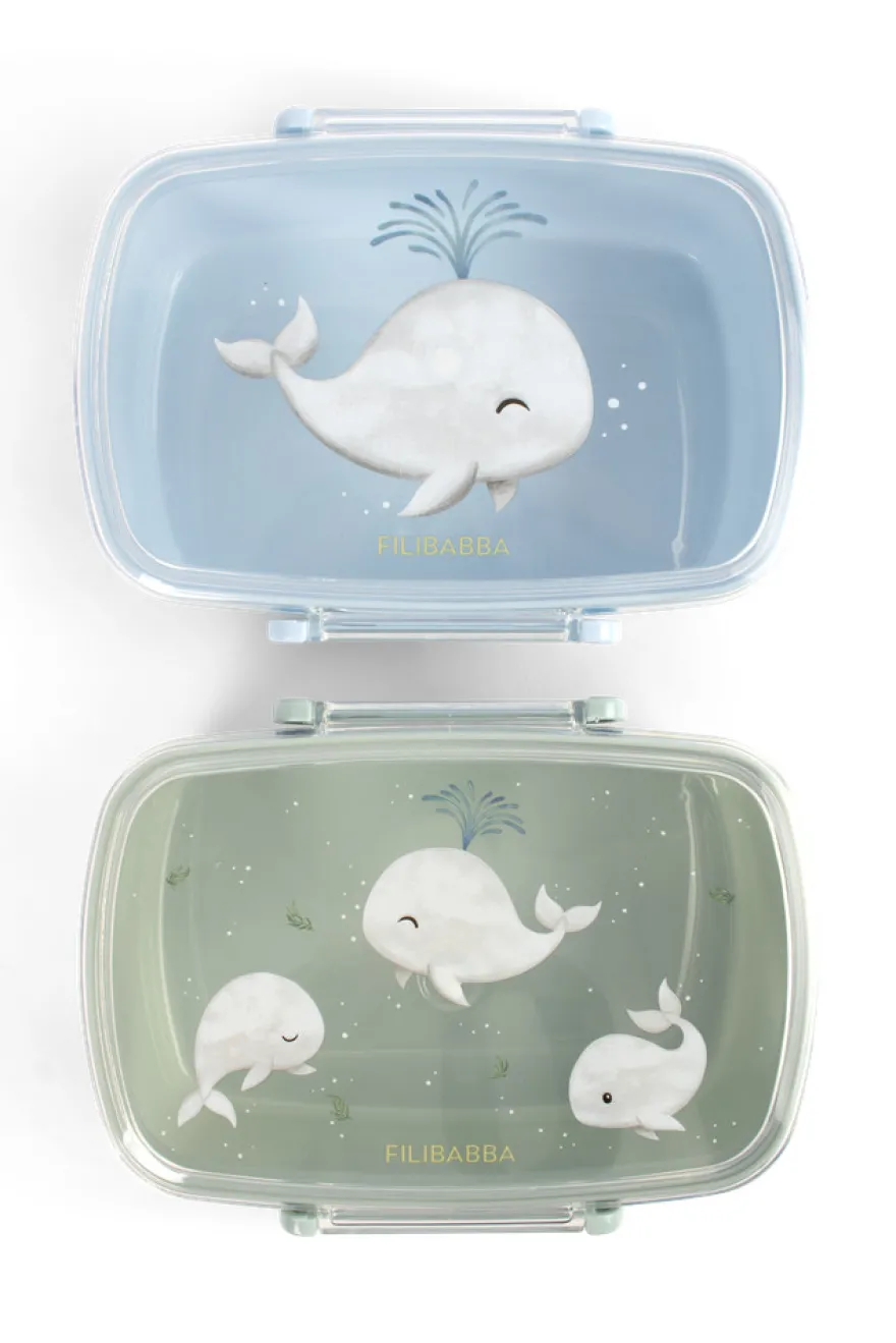 Filibabba Matlådor - 2-pack - Christian's Whale Tales