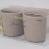 Filibabba Silikonmugg 2-pack - Warm Grey