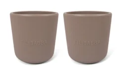 Filibabba Silikonmugg 2-pack - Warm Grey
