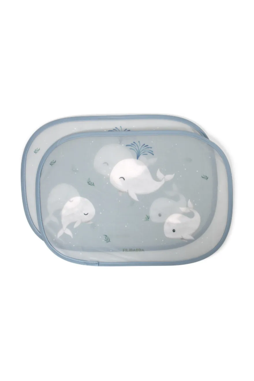 Filibabba Solskydd Bil 2-pack - Christian's Whale Tales
