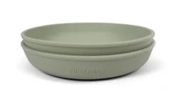 Filibabba Tallrik 2-pack Silikon - Grön