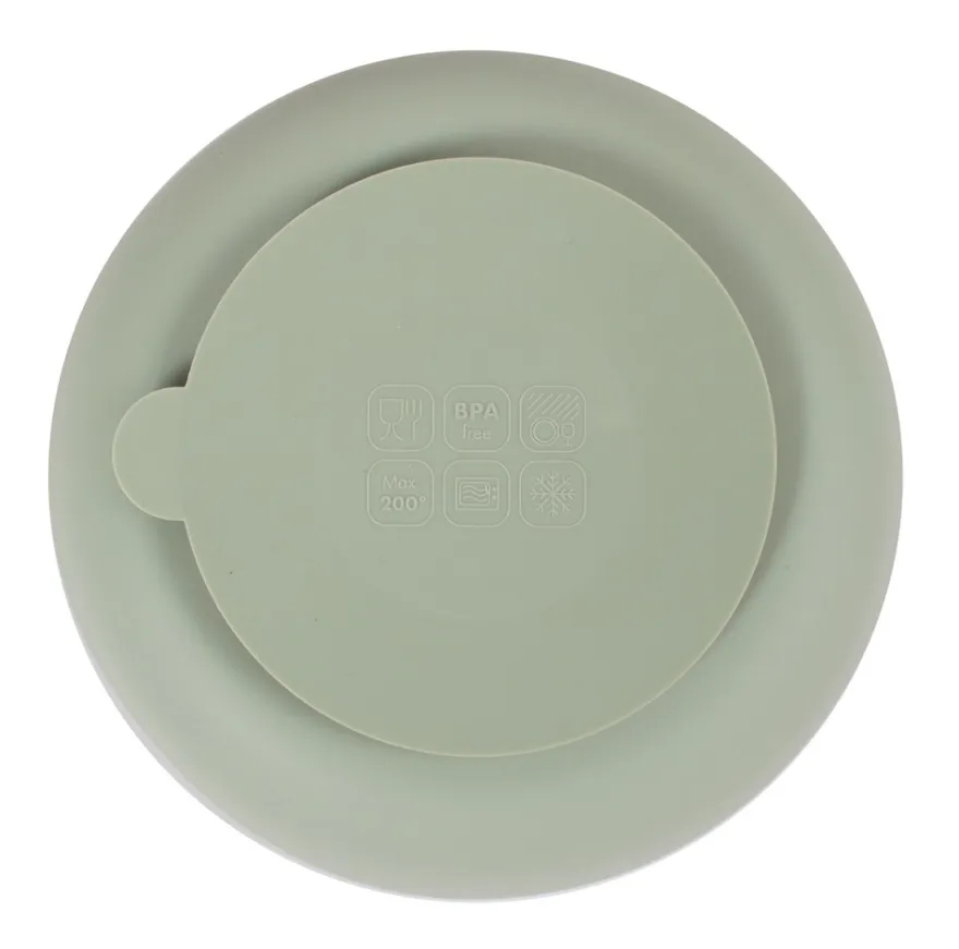 Filibabba Tallrik 2-pack Silikon - Grön