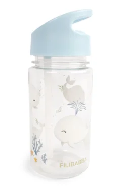 Filibabba Vattenflaska I Plast 400 ml - Christians Whale Tales
