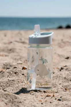 Filibabba Vattenflaska I Plast 400 ml - Christians Whale Tales