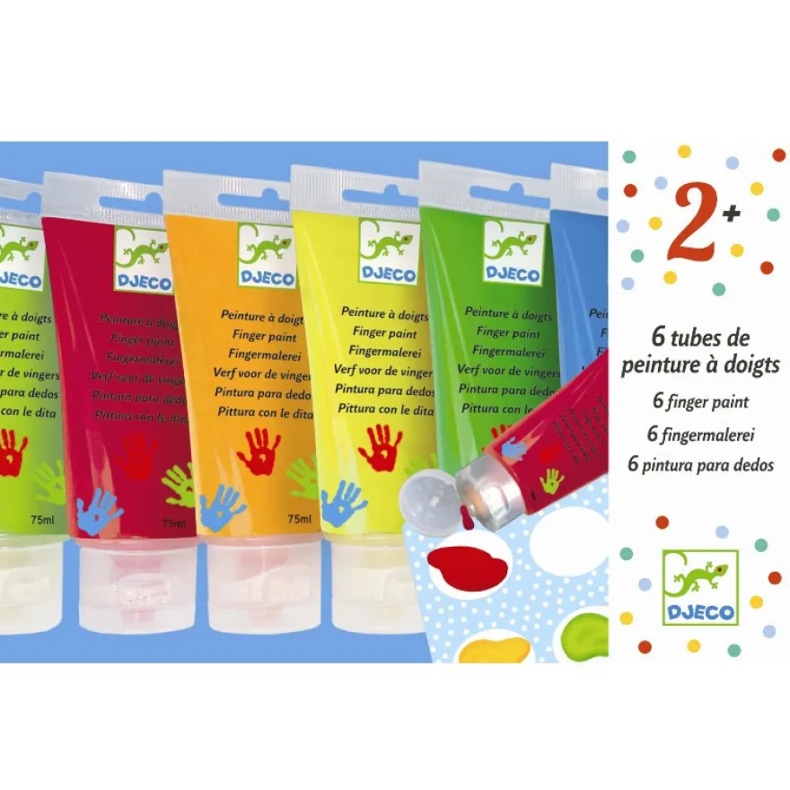 Fingerfärg 6-pack