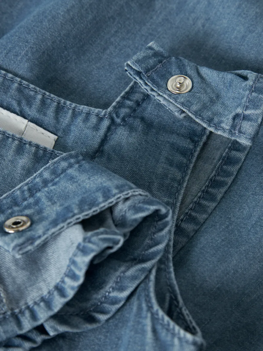 Fiona Klänning - Medium Blue Denim