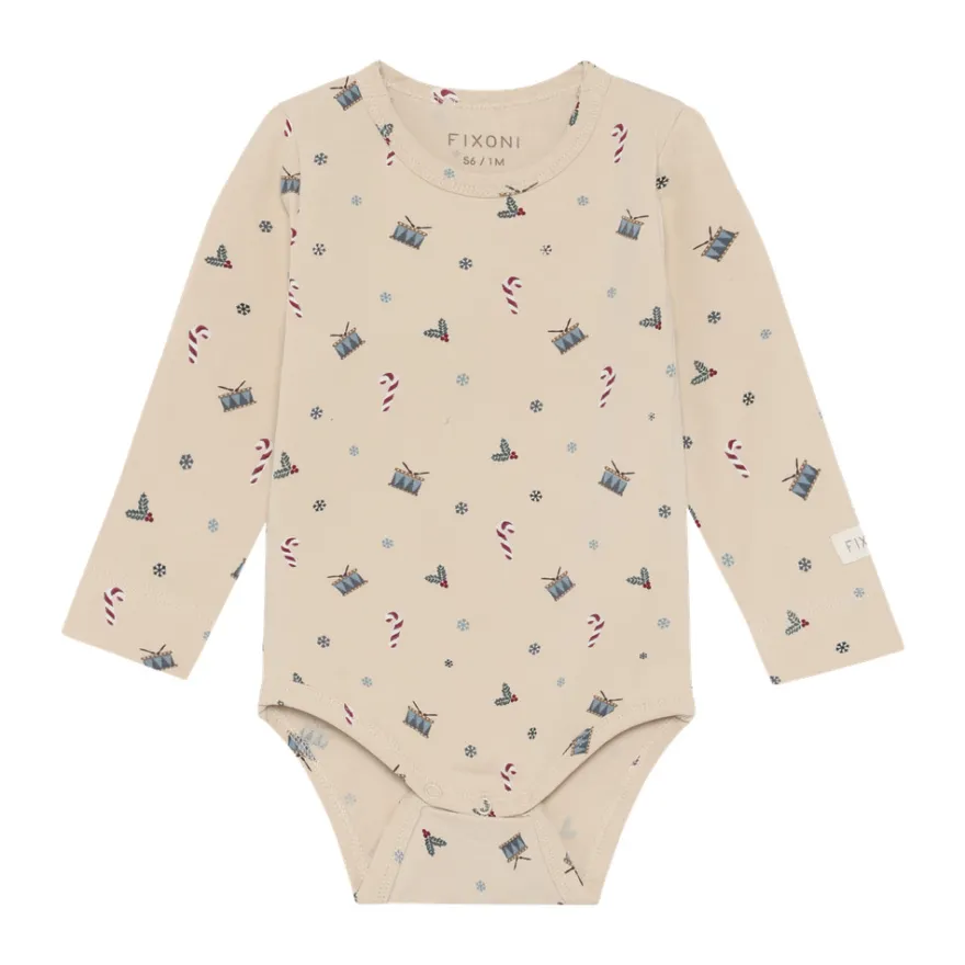 Fixoni Långärmad Body - Dusty Blue
