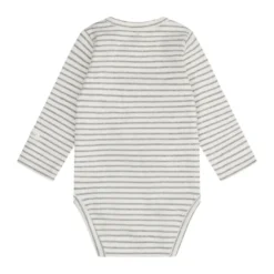 Fixoni Långärmad Rib Wrap Body - Flint Gray Melange