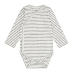 Fixoni Långärmad Rib Wrap Body - Flint Gray Melange