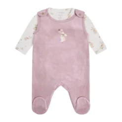 Fixoni Set m. Body och Velour Romper - Keepsake Lilac