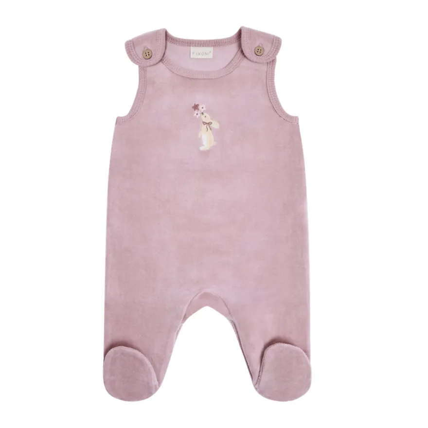 Fixoni Set m. Body och Velour Romper - Keepsake Lilac