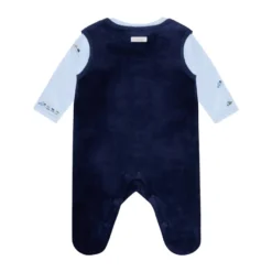 Fixoni Set m. Body och Velour Romper - Navy Blazer