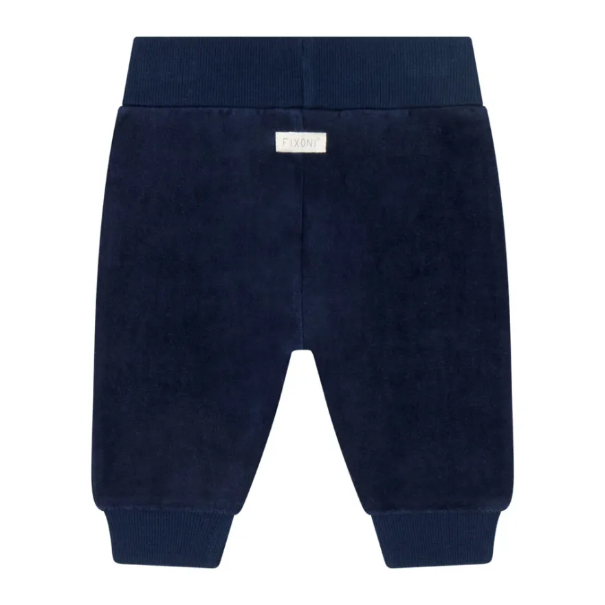Fixoni Velour Byxor - Navy Blazer