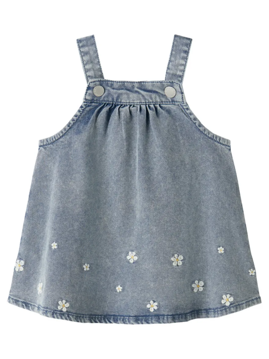 Flora Denim Klänning - Light Blue Denim