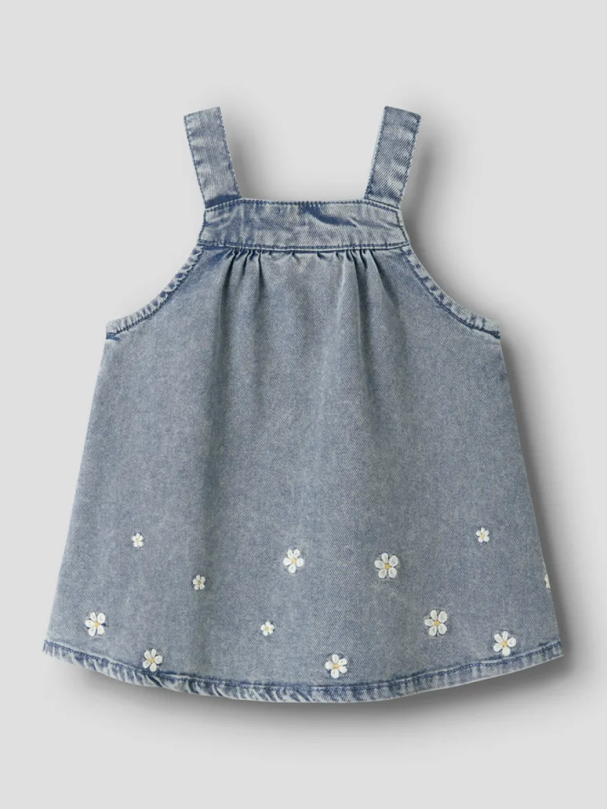 Flora Denim Klänning - Light Blue Denim
