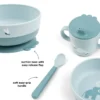 Foodie första matset med sugkopp Elphee Blue
