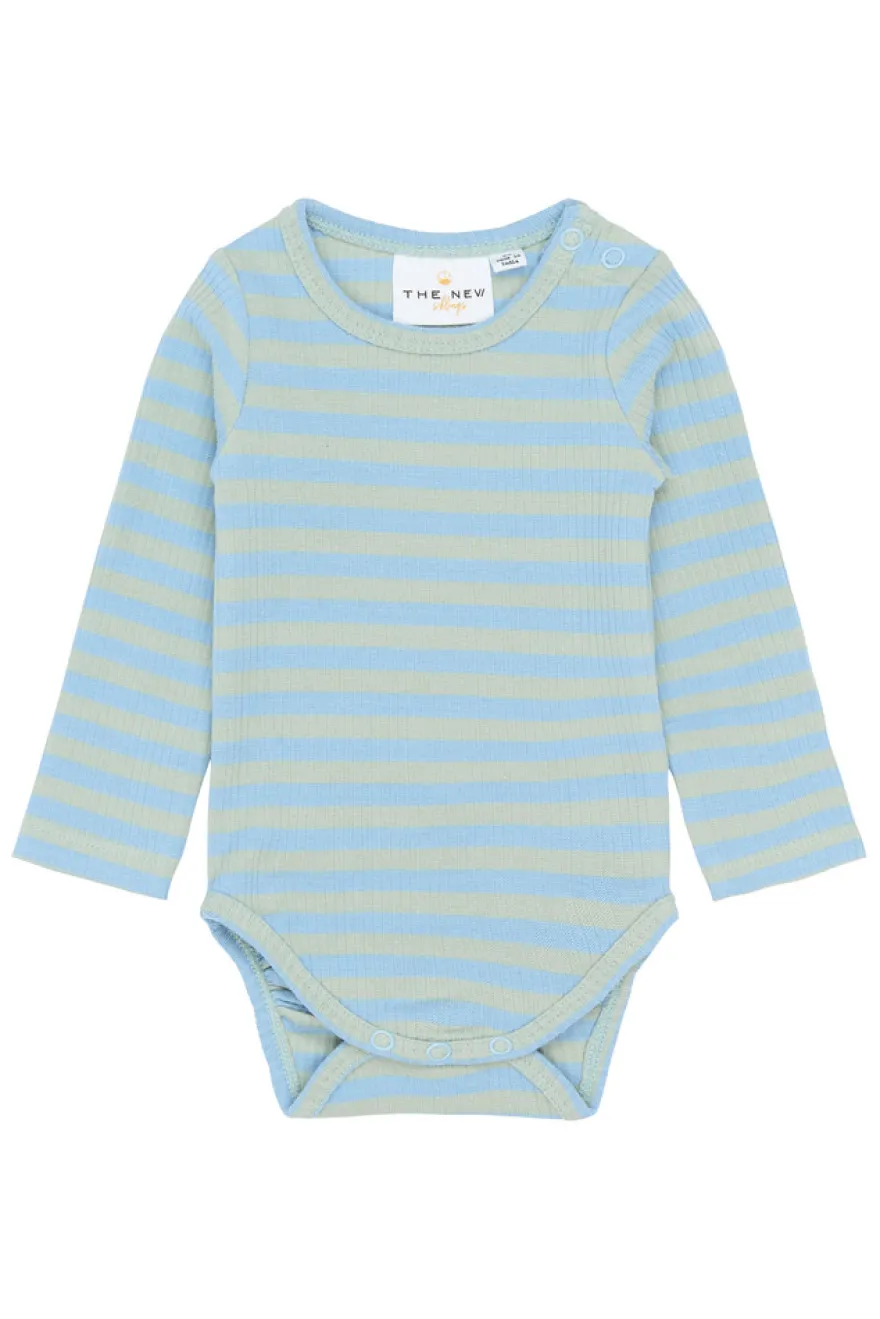 Fro Långärmad Rib Body - Forever Blue Striped