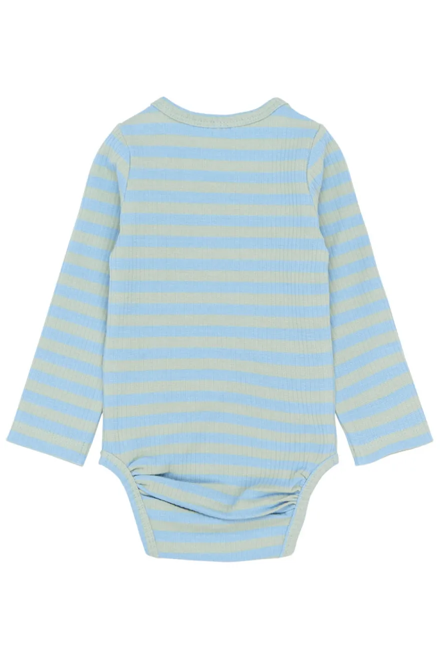 Fro Långärmad Rib Body - Forever Blue Striped
