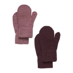 Glittriga Vantar 2-pack - Rose Brown