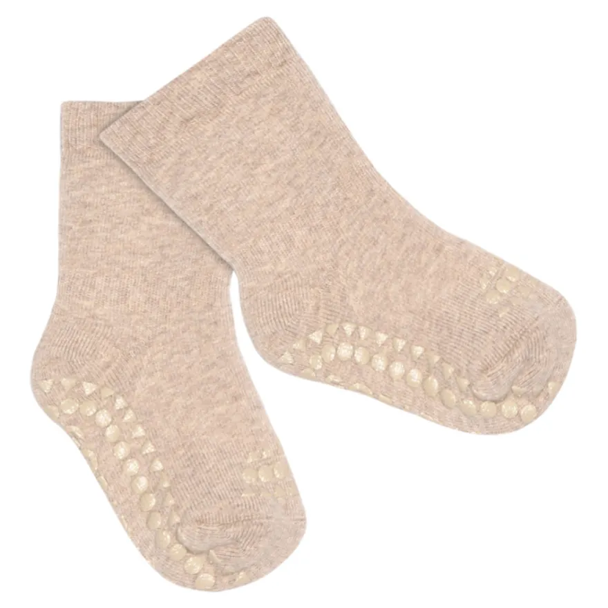 GoBabyGo Halkstrumpor Terry Bomull - Sand