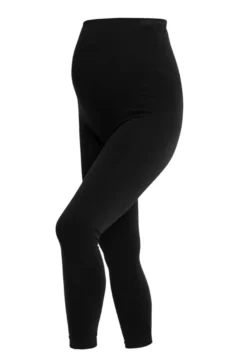 Graviditetsleggings 3/4 Med Stöd Svart XL