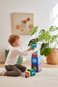 Greta Gris Stapelklossar - Stacking Cubes - 10 st