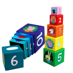 Greta Gris Stapelklossar - Stacking Cubes - 10 st