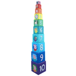 Greta Gris Stapelklossar - Stacking Cubes - 10 st