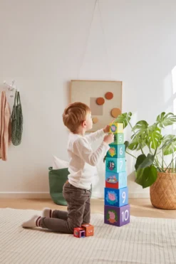 Greta Gris Stapelklossar - Stacking Cubes - 10 st
