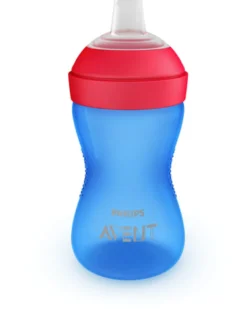 Grippy Pipmugg 9m+ 300 ml - Blå/Röd