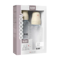 Grow and Flow Nappflaska Baby Silikon Set 150ml/270ml - Ivory