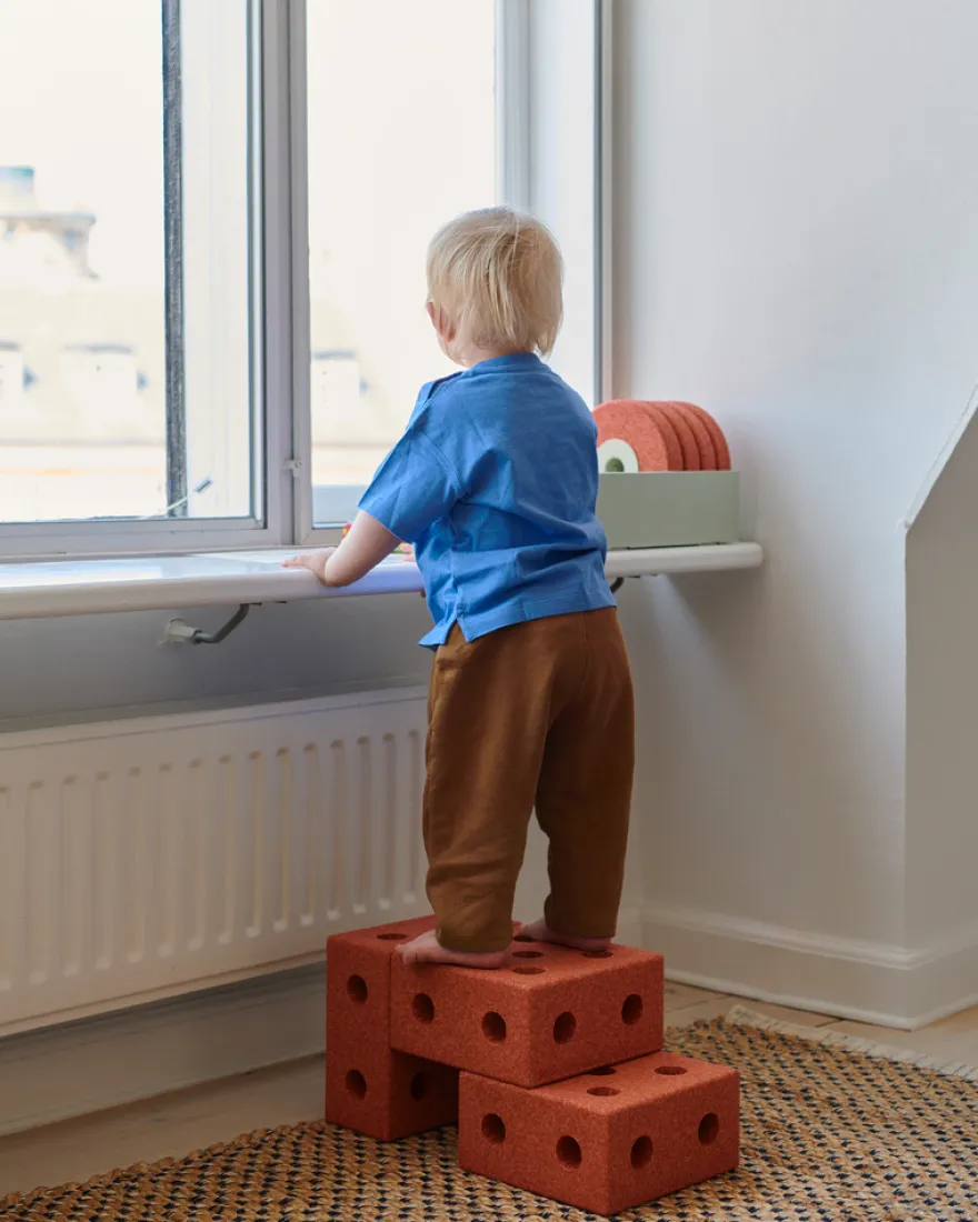 Gå-vagn 3-in-1 - Burnt Orange/Dusty Green