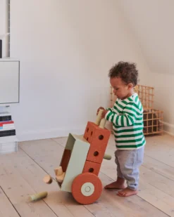 Gå-vagn 3-in-1 - Burnt Orange/Dusty Green