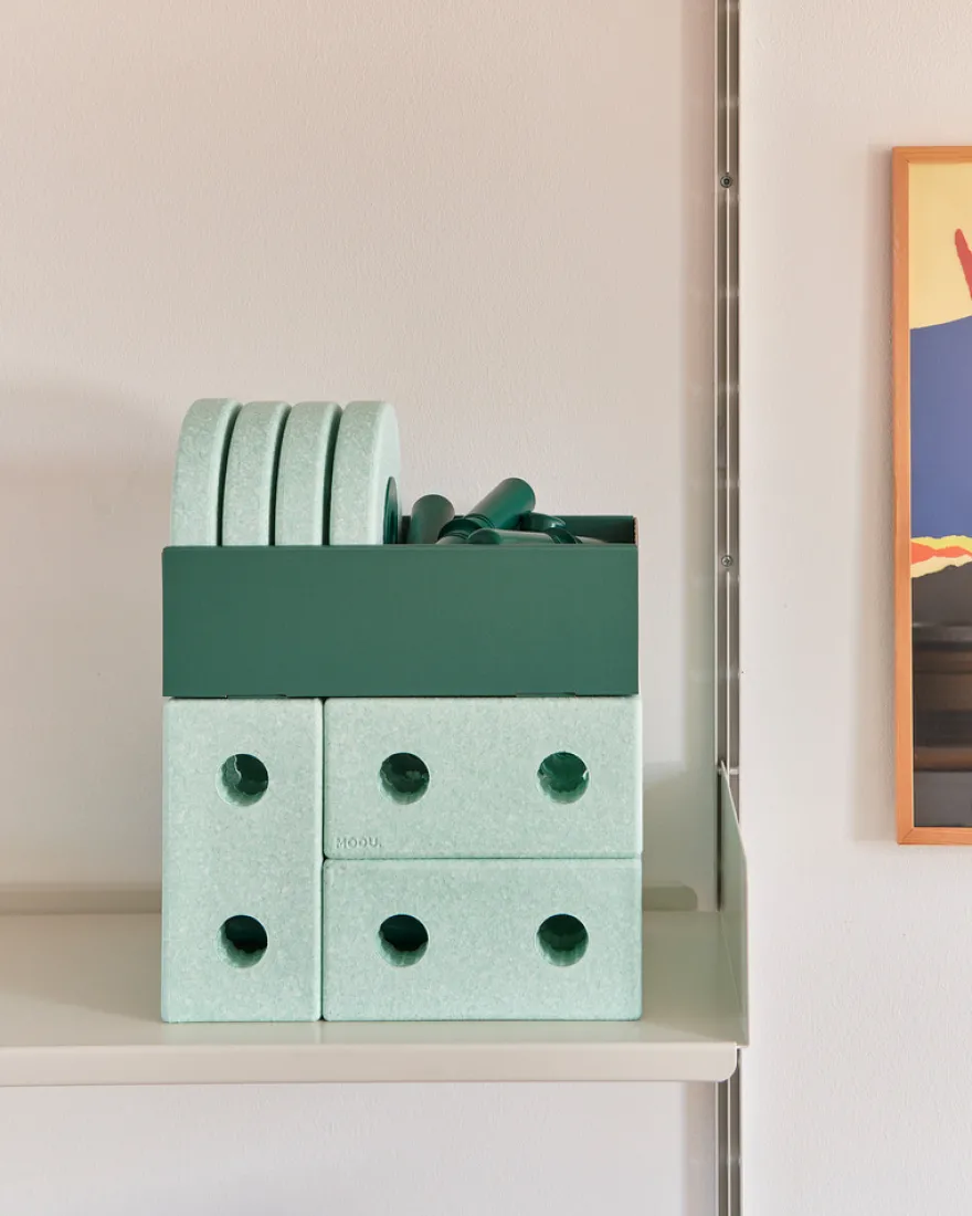 Gå-vagn 3-in-1 - Ocean Mint/Forest Green