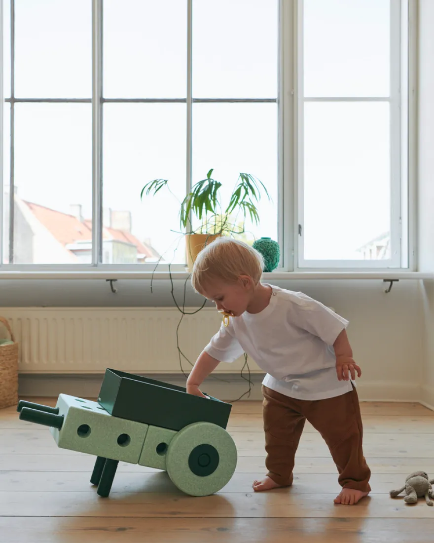 Gå-vagn 3-in-1 - Ocean Mint/Forest Green