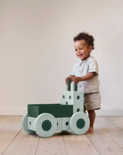 Gå-vagn 3-in-1 - Ocean Mint/Forest Green