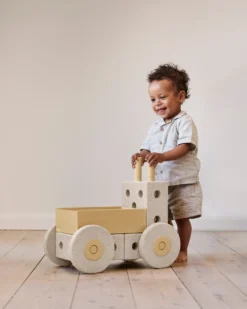 Gå-vagn 3-in-1 - Sand Grey/Honey Yellow