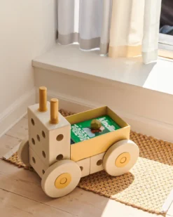 Gå-vagn 3-in-1 - Sand Grey/Honey Yellow