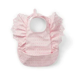 Haklapp - Embroidery Anglaise Pink