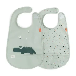 Haklapp 2-pack - Croco Green