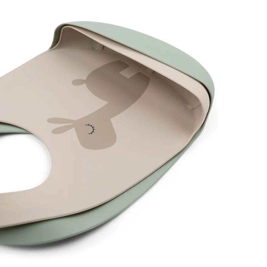 Haklapp Silikon 2-pack Lalee - Sand/Green