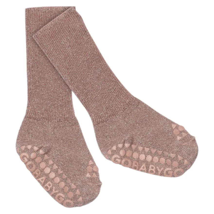 Halkfria Strumpor Glitter - Woodrose