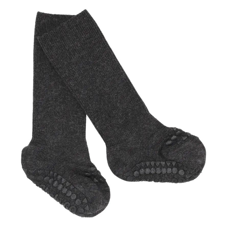 Halkstrumpor - Bambu - Dark Grey melange
