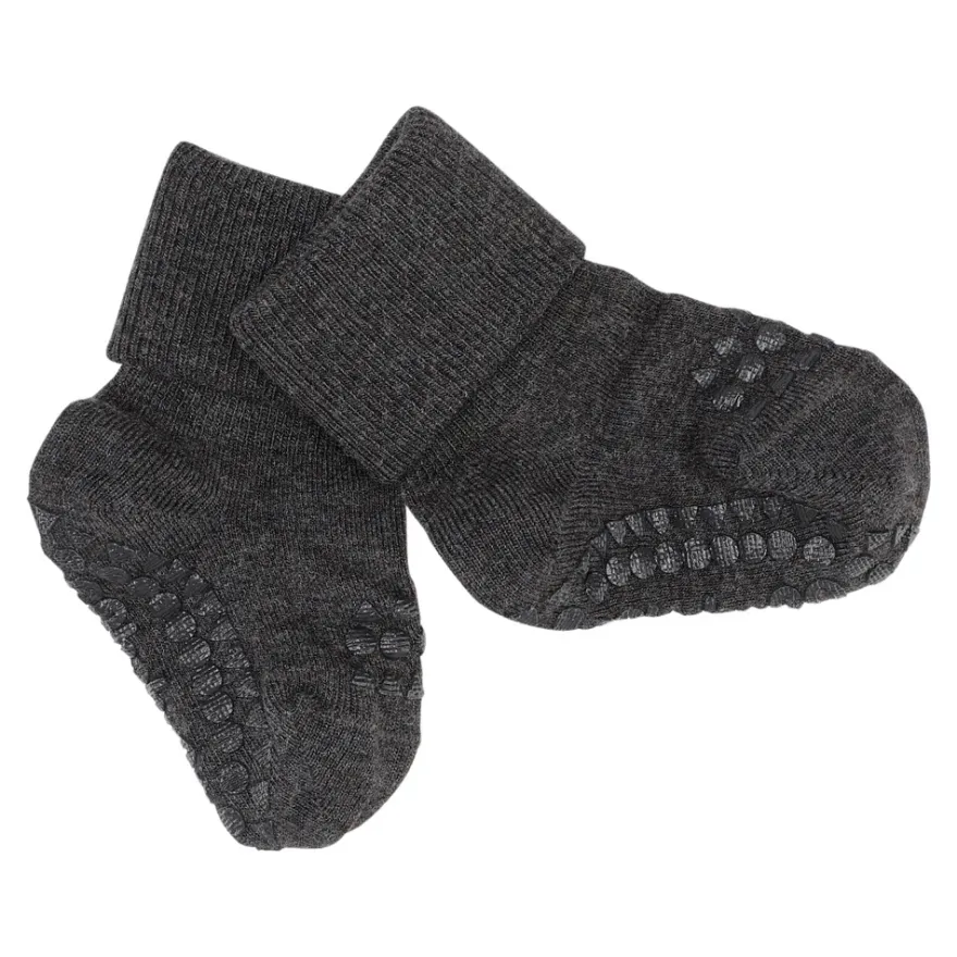 Halkstrumpor - Bambu - Dark Grey melange
