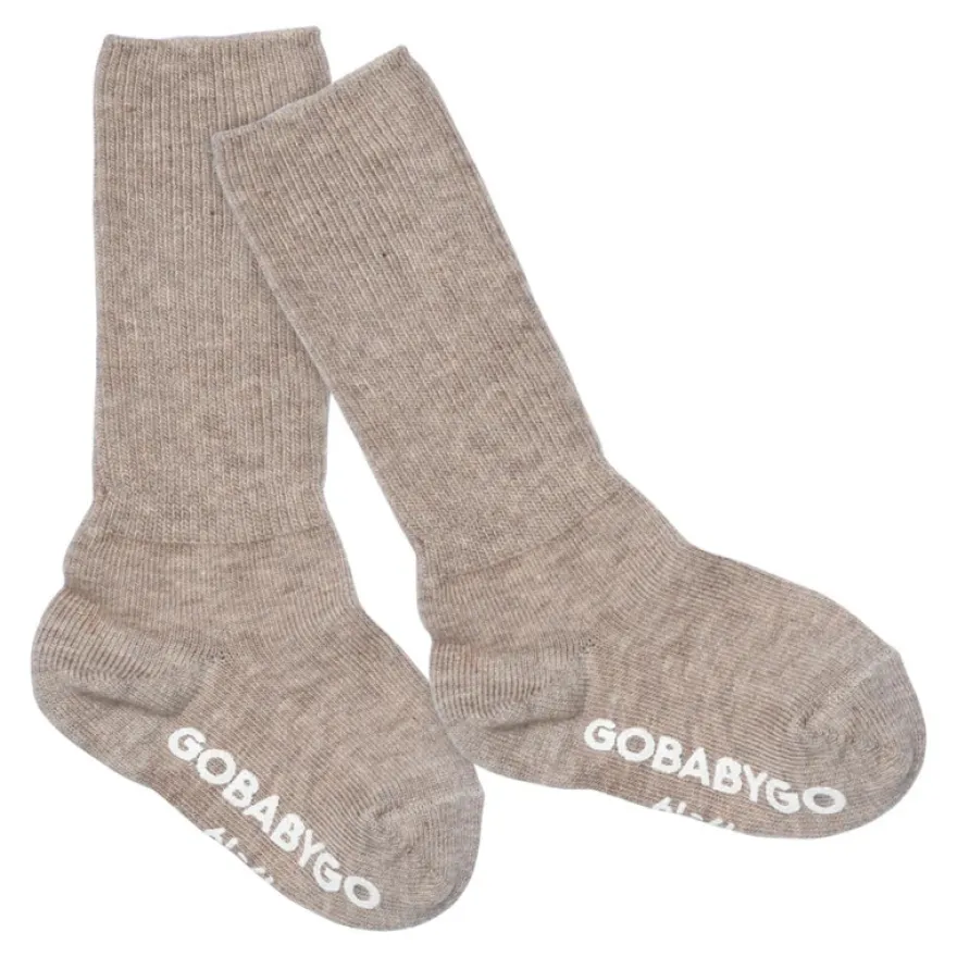 Halkstrumpor Bambu - Sand