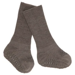 Halkstrumpor Merinoull - Brown Melange