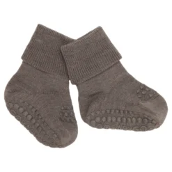 Halkstrumpor Merinoull - Brown Melange
