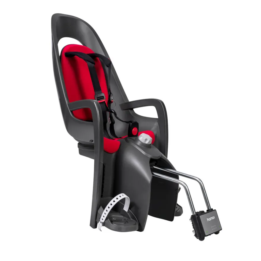 Hamax Caress Cykelsits - Dark Grey/Red