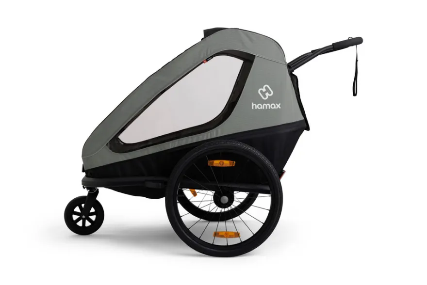 Hamax Traveller Cykelvagn - Khaki Green